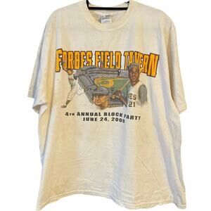 Vintage Y2K Forbes Field Tavern 2000 Roberto Clemente Pittsburgh Pirates 2XL